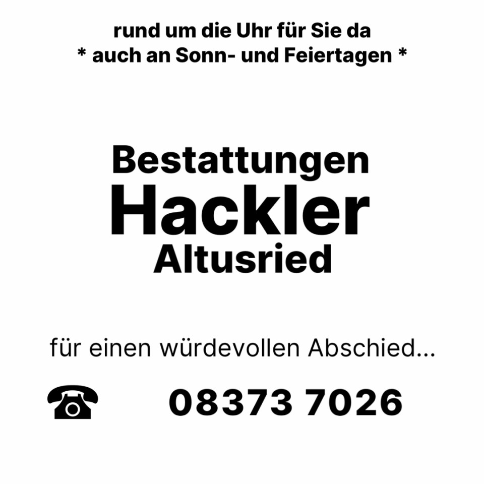 Bestatter Muthmannshofen